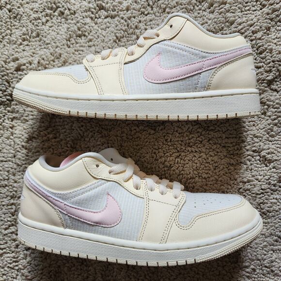 Wmns Air Jordan 1 SE Low Muslin Legend Pink Brand New Sz 9 - Picture 2 of 8